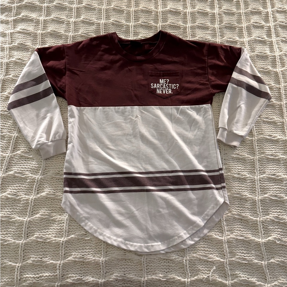 Rue21 Red and White Long Sleeve Tee